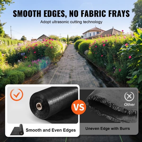 3FTx250FT Premium kraftig ukrudtsbarriere, 5OZ geotekstil til grus med høj permeabilitet, ideel til have og indkørsel.