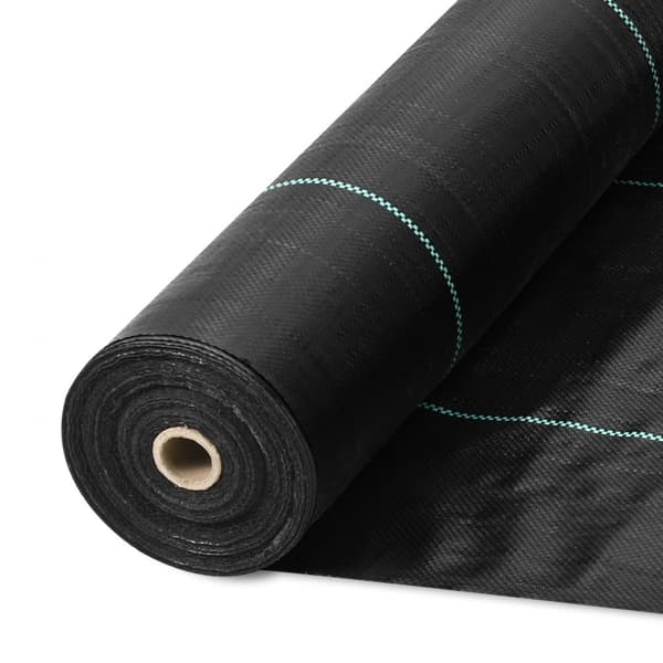 Ogräsbarriär Tyg, 3*300FT Kraftigt Ogräs Tyg, Vävd PP Ogräskontroll, Geotextil för landskapsplanering, Svart.