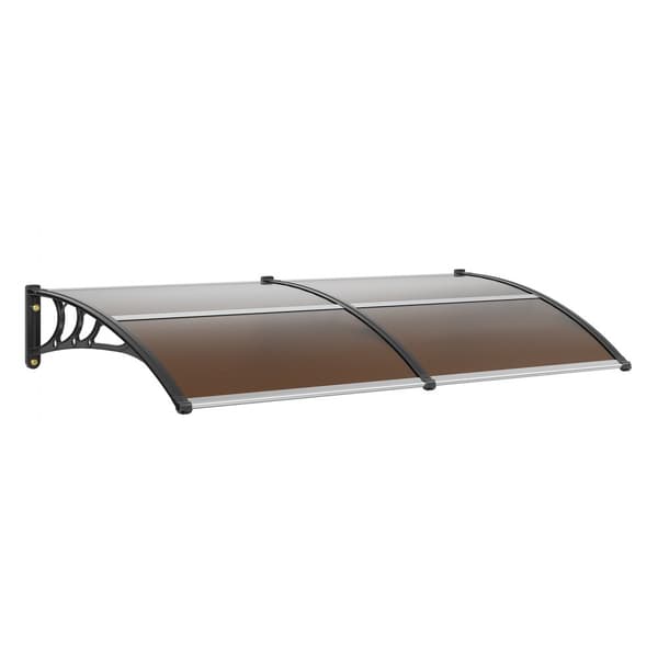 Vinduesdør Markise 80" x 40", UPF 50+ polykarbonat til udendørs brug. Beskytter mod UV, regn og sne. Ideel til fordøre.