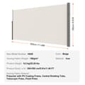 Miniatyrbillede 7 af 9: Tilbagetrækkelig sidelæskærm, 71''x 138'' udendørs privat skærm, vandtæt polyester, UV 30+, ideel til terrasse, gårdhave og balkon. Beige.