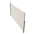 Miniatyrbillede 9 af 9: Tilbagetrækkelig sidelæskærm, 71''x 138'' udendørs privat skærm, vandtæt polyester, UV 30+, ideel til terrasse, gårdhave og balkon. Beige.