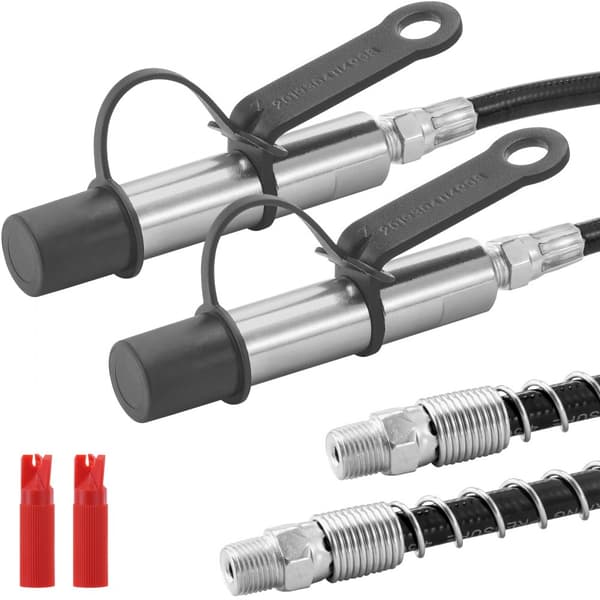 Rasvapistoolin liitin 2 kpl, 10000 PSI, 3-leuan lukitus, pikalukitus, yhteensopiva 1/8" NPT-liittimille.
