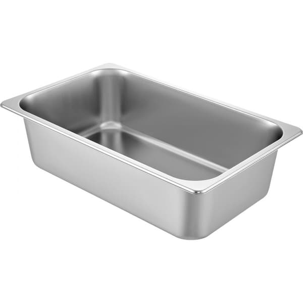 6 Pack Höyrypöytäpannu 20,9 x 12,8 x 5,9 tuumaa, syvä 20,5 l ruostumattomasta teräksestä. Hotellipannut.