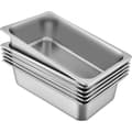 Pikkukuva 1 / 9: 6 Pack Höyrypöytäpannu 20,9 x 12,8 x 5,9 tuumaa, syvä 20,5 l ruostumattomasta teräksestä. Hotellipannut.