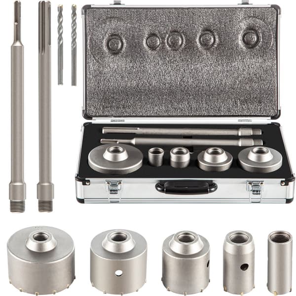 Betonireikäsahasarja, 30-100 mm SDS Plus/Max -varsi poranterät tiilille, betonille, sementille ja laatoille.