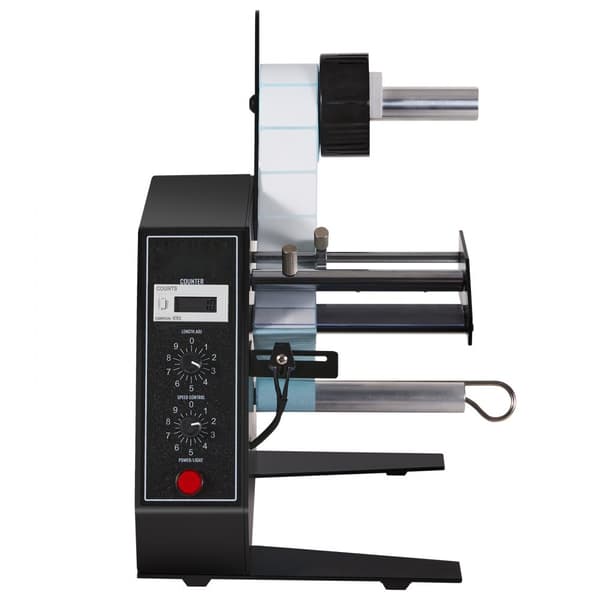 Automatisk etikettdispenser, bredd 15-125 mm, längd 3-150 mm, etikettavskiljare, hastighetsjusterbar applicerare.