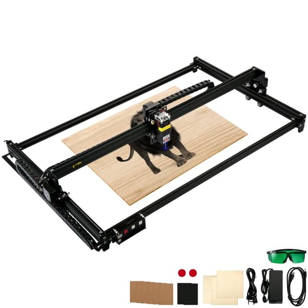 Pöytätason laserkaiverrin 18,1"x31,9" Suuri kaiverrusalue 7,5W teho. Tehokas ja tarkka!