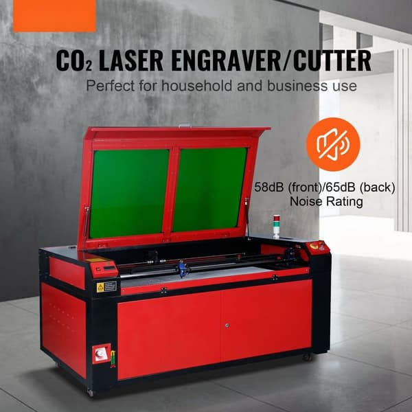 Laserskærer 130W CO2 til gravering og udskæring, 900x1400mm arbejdsbord, effektiv og præcis maskine.