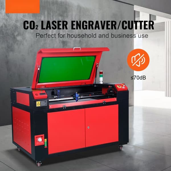 Laserskærer 100W CO2 - Lasergravør og udskæringsmaskine med 600x900 mm arbejdsområde. Effektiv og præcis!