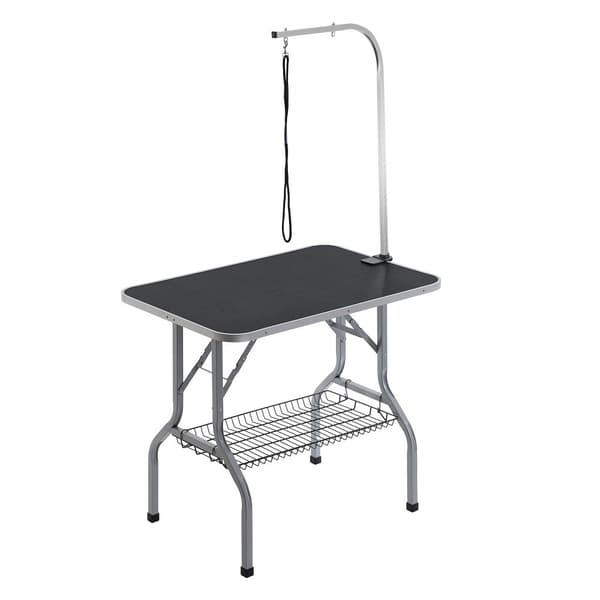 Lemmikkieläinten trimmauspöytä 915x610 mm, kokoontaitettava teline keskikokoisille koirille, 149,7 kg kantavuus.