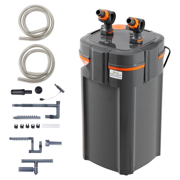 200 Gallon Akvarium Canister Filter med 20w UV Lampe til stille fisketank.