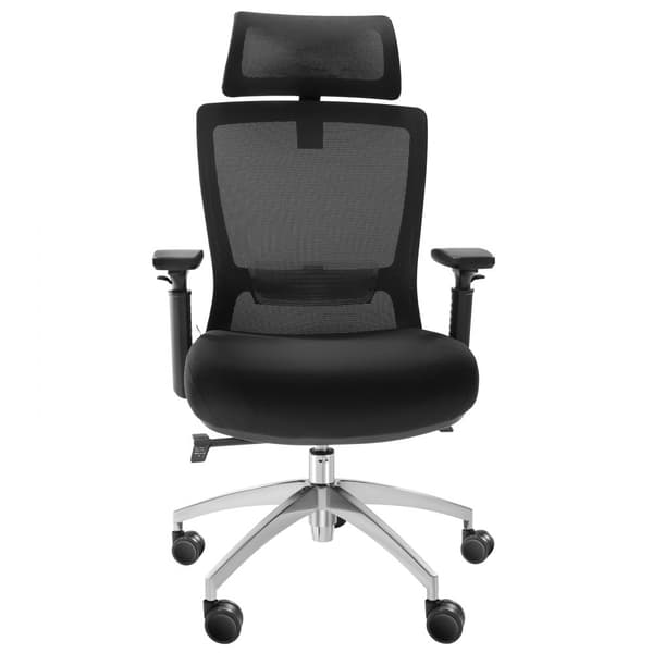 Ergonomisk kontorstol med glidesæde, justerbar højde og vinkel, meshsæde, ryg- og lændestøtte, ideel til hjemme-kontor.