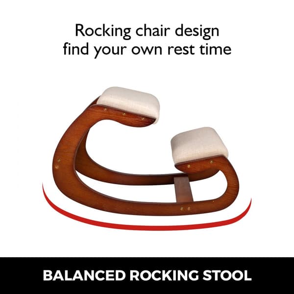 Ergonomisk knæstol med 220 LB kapacitet, perfekt til hjemmekontoret. Optimal støtte og komfort for en god siddestilling.
