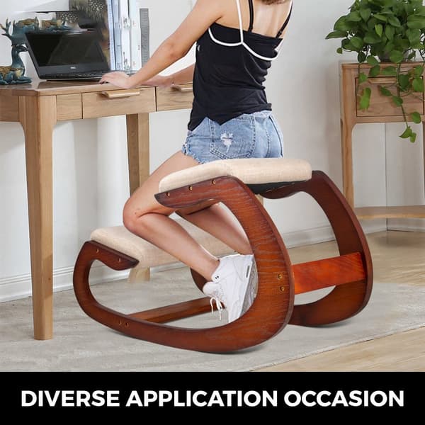 Ergonomisk knæstol med 220 LB kapacitet, perfekt til hjemmekontoret. Optimal støtte og komfort for en god siddestilling.