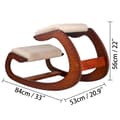 Miniatyrbillede 8 af 9: Ergonomisk knæstol med 220 LB kapacitet, perfekt til hjemmekontoret. Optimal støtte og komfort for en god siddestilling.