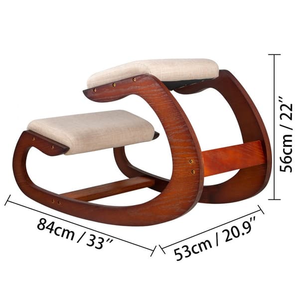 Ergonomisk knæstol med 220 LB kapacitet, perfekt til hjemmekontoret. Optimal støtte og komfort for en god siddestilling.