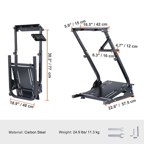 Rattstativ, G920 Racing Wheel Stand, Logitech G25 G27 G29, GT Racing Simulator - Hjulstöd och pedaler ingår ej.