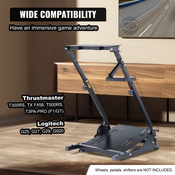 Rattstativ, G920 Racing Wheel Stand, Logitech G25 G27 G29, GT Racing Simulator - Hjulstöd och pedaler ingår ej.