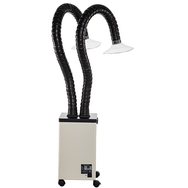 Lodde damp sugeanlæg, 150W, 106 CFM røgfilter med 3 hastigheder og slange til lodning, lasergravering og DIY-svejsning.