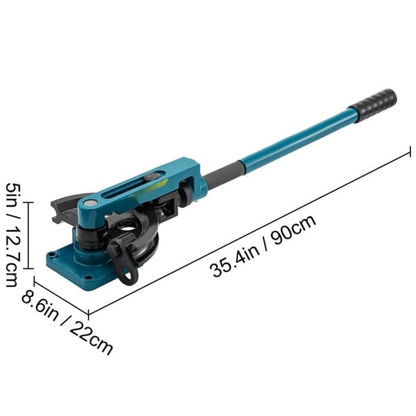 Putken taivutuskone 3/8-1" ja 10-25 mm, sisältää 7 suutinkokoa kuparille, messinkille, alumiinille ja ruostumattomalle teräkselle.
