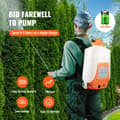 Miniatyrbillede 3 af 9: Batteridrevet rygsæksprøjte med 4 gallons tanke og justerbart tryk fra 0 til 90 PSI. Perfekt til havearbejde og sprøjtning.
