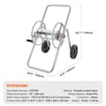 Miniatyrbillede 7 af 9: Slangetromlevogn til 175 fod af 5/8'' slange (slange ikke inkluderet). Mobil havevandslangevogn i robust pulverlakeret stål til udendørs brug.