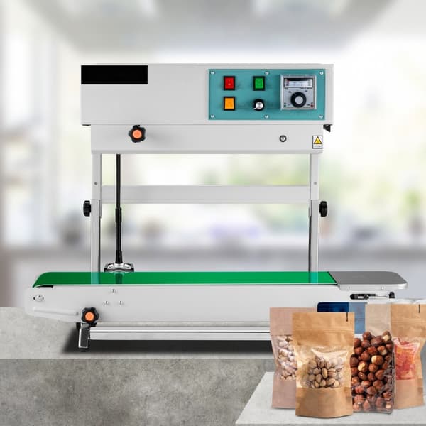 FR-900 Automatisk Horisontell Kontinuerlig Försegling, Konstant Värme, Plastpåsförseglingsmaskin, Vertikal Typ.