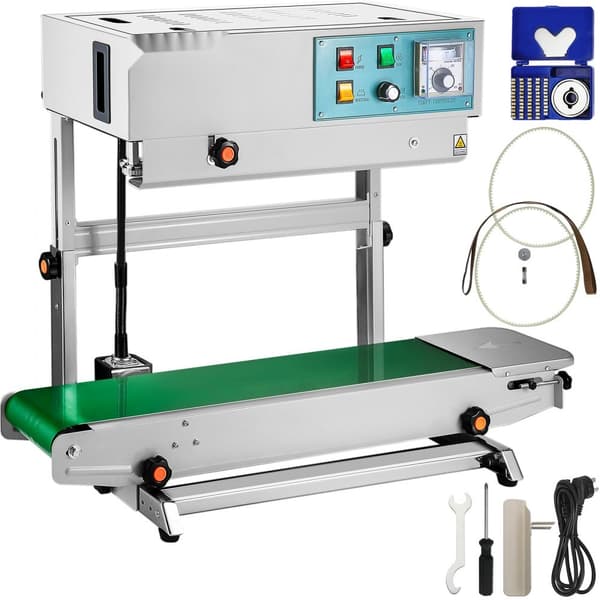 FR-900 Automatisk Horisontal Kontinuerlig Forsegling - Maskine til plastikposeforsegling med konstant varme, vertikal type.