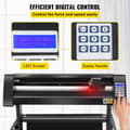 Miniatyrbillede 3 af 9: Vinylskærer 720 mm med LED-skærm, halvautomatisk optisk øje, kompatibel med SignMaster-software til Windows og stativ.