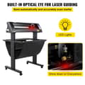 Miniatyrbillede 4 af 9: Vinylskærer 720 mm med LED-skærm, halvautomatisk optisk øje, kompatibel med SignMaster-software til Windows og stativ.