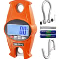 Miniatyrbillede 1 af 9: Digital kranvægt 300 kg, industrielt design, holdbar med LCD-skærm. Ideel til gård, jagt, fiskeri og garage (orange).