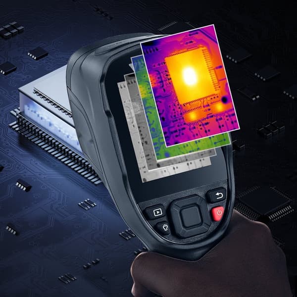 Infrarød termisk kamera med 2MP IR-opløsning og synligt lys, 240x180. Perfekt til overvågning og inspektion.