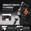 Miniatyrbillede 3 af 9: Nedbrydningshammer 1600W elektrisk concrete breaker med 2 mejselbit - effektiv til nedrivning og betonarbejde.