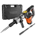 Miniatyrbillede 1 af 9: Nedbrydningshammer 1600W elektrisk concrete breaker med 2 mejselbit - effektiv til nedrivning og betonarbejde.