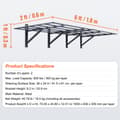 Miniatyrbillede 7 af 9: Garagehylder til opbevaring, 2-pak, vægmonterede, 6x2 fod. Stærke, 1600 lbs kapacitet. Ideelle til butik, skur eller garage.