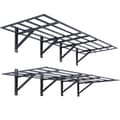 Miniatyrbillede 9 af 9: Garagehylder til opbevaring, 2-pak, vægmonterede, 6x2 fod. Stærke, 1600 lbs kapacitet. Ideelle til butik, skur eller garage.