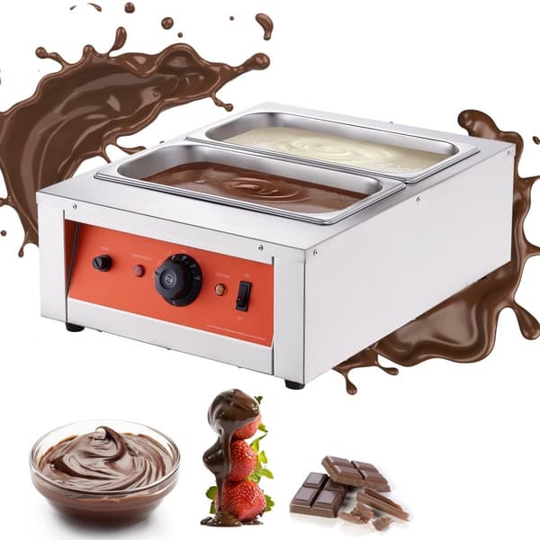 Suklaan temperointikone, sulatusastia 17,6 lbs, 2 tankkia. Tehokas suklaatyöstöön!