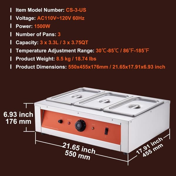 Chokoladetempereringsmaskine med smeltedigel, 26,5 lbs og 3 tanke – perfekt til chokoladeprodukter!