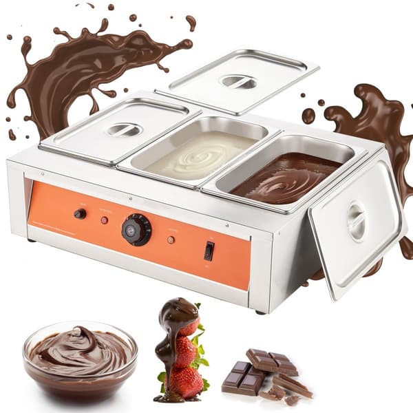 Suklaan temperointikone, sulatusastia 26,5 lbs, 3 tankkia - täydellinen suklaan käsittelyyn!