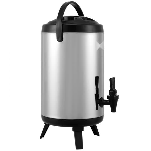 Rostfritt stål isolerad dryckesautomat, 2 gallon (7,6 liter), för varm och kall dryck, livsmedelsklassad för te, kaffe, vatten.