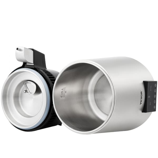 Vattenrenare 1 L/H, 4L destillator, 0-99H timer, 750W bänkmodell, dual temp-display, FDA-godkänd, silver.