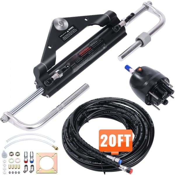 Hk4200a-3 150 hk hydraulisk udenbords styresystem sæt, hjelm og cylinder Hk4200a3. Effektive løsninger til dit skib!