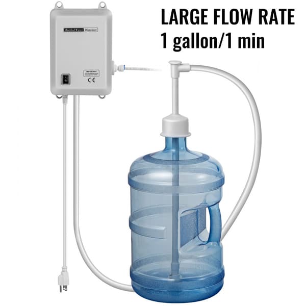 Vandflaskepumpesystem 1 Gal/min 40 Psi - Effektiv vanddispenserpumpe med 20 fod PE-rør til nem vandtilførsel.