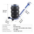 Miniatyrbild 7 av 9: Air Jack, 5 Ton/11000 lbs Triple Bag, lyfter upp till 18,5 tum/470 mm, snabb pneumatisk domkraft för bil och garage.