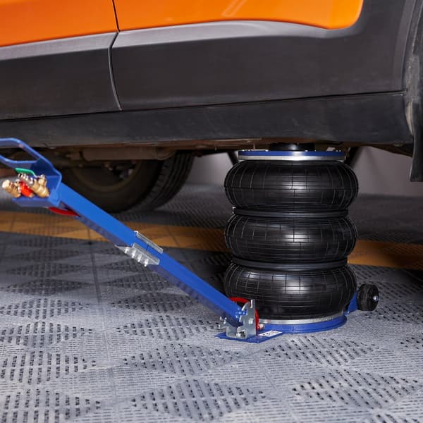 Air Jack, 5 Ton/11000 lbs Triple Bag, lyfter upp till 18,5 tum/470 mm, snabb pneumatisk domkraft för bil och garage.