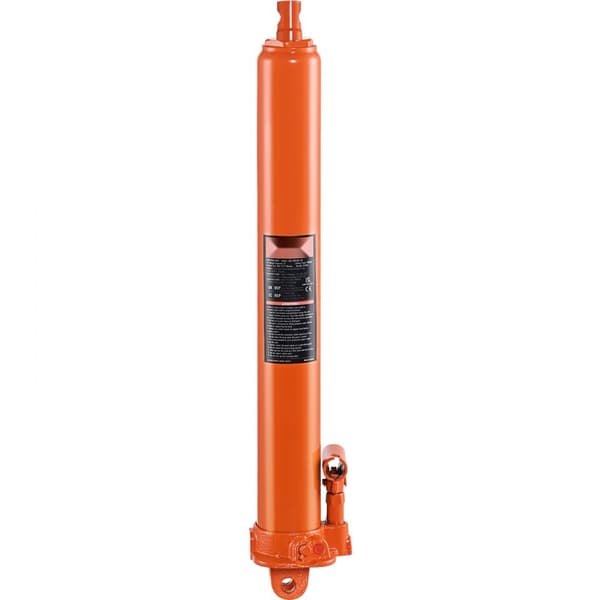 Hydraulisk lång ram domkraft, 3 tons motorlyft med enkelkolvspump och gaffelbas, för garage och verkstad.