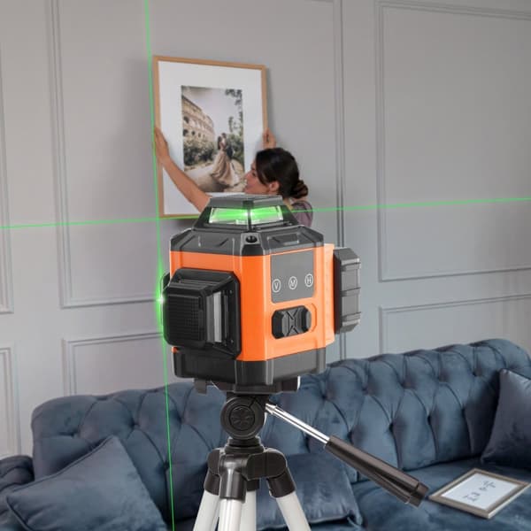 Laser-niveau 100ft med grøn krydslinje. Selvnivellerende, høj præcision måling til præcise opgaver.