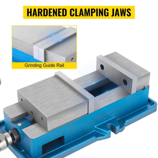 5" Super-Lock skruestik til NC/CNC-maskiner. Høj præcision, 125 mm bor, 24KN lås til bænkskruestik og CNC-arbejde.
