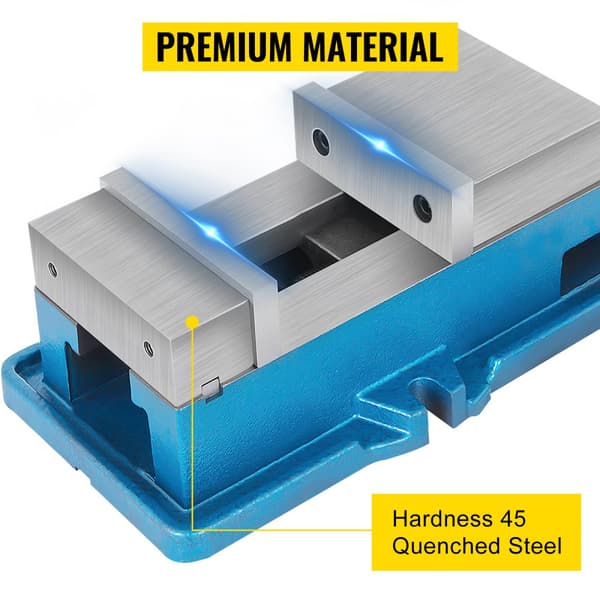 5" Super-Lock skruestik til NC/CNC-maskiner. Høj præcision, 125 mm bor, 24KN lås til bænkskruestik og CNC-arbejde.