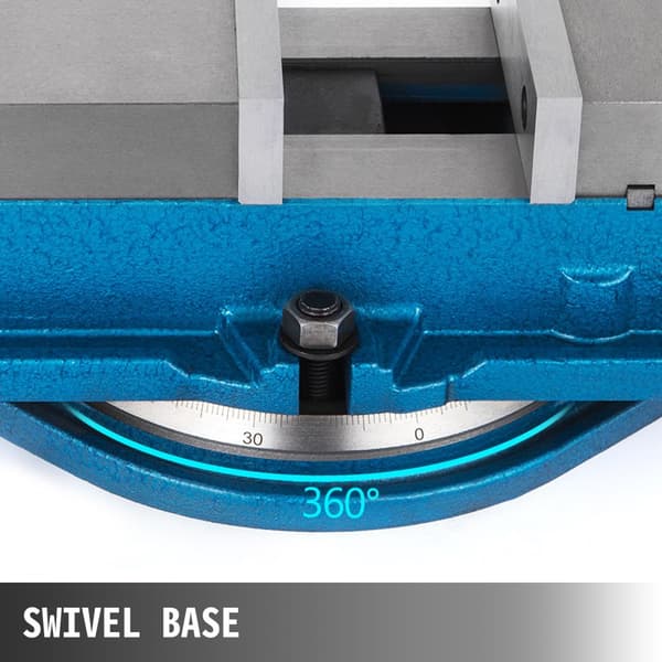80MM Heavy Duty fræse skrueåkke, præcisionsklemme med 360° drejebase og 3" kæbebredde, perfekt til CNC-opgaver.